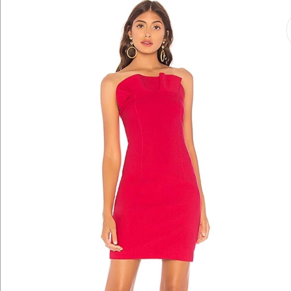 CINQ A SEPT red ruffle Dress